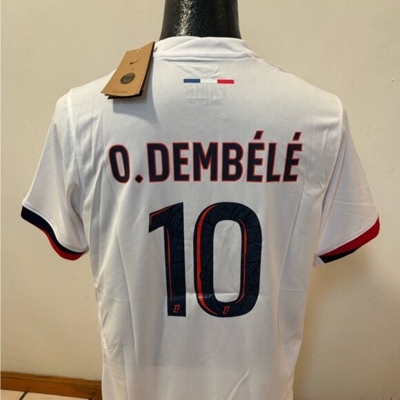 Paris Saint Germain Ousmane Dembele  Jersey # 10 , Unisex - Picture 1 of 12